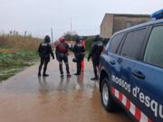 Els Bombers mantenen per aire la recerca de l’home desaparegut a Palau-sator a l’espera que baixi el cabal del riu