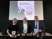 Miquel Noguer assisteix a la presentació del llibre de Miquel Pino a la Casa de Cultura de Girona