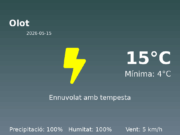 Predicció meteorològica: Olot, 15 de Maig de 2026